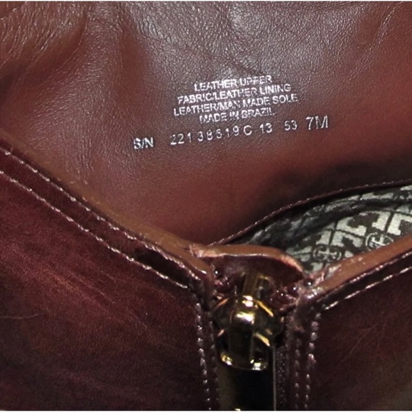 Tory Burch Brita Brown Leather Knee High Tall Riding Boots Womens Size 7 - Picture 10 of 11